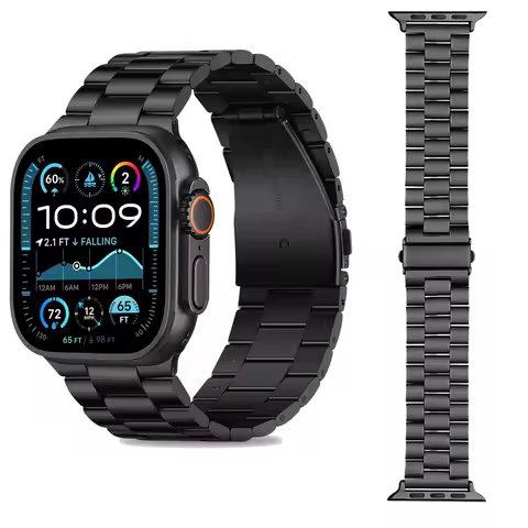 Stainless Steel Watch Strap for Apple Watch Band 49mm 44mm 40mm 45mm 42mm 38mm Metal Bracelet for IW