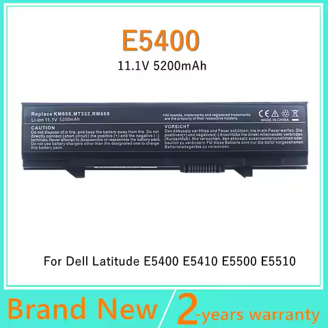 6cell New Laptop Battery For Dell Latitude E5400 E5500 E5410 E5510 U116D KM668 KM742 KM752 KM760 KM9