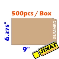 Brown Envelope 6.375″ x 9″ Manila 500pcs 6.375x9 6x9 6 x 9 6.4x9 x6.4 x 9A5 Sampul Surat Coklat Half