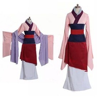 Mulan Authentic Anime Kimono Cosplay Outfit For Women Complete Accessories With