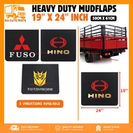 61CM X 50CM PVC REAR MUDFLAPS BELAKANG [PRICE FOR 1 PC]  3TON 5TON 7TON LORRY TRUCK TRAILER