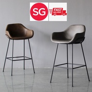 SG DELIVERY Emmalym bar stool simple backrest bar chair modern home kitchen high stool