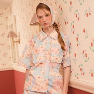 lookbookpetite macaron top (adult) pastel patchwork  เสื้อผู้หญิงแขนยาวผูกโบว์ รุ่น macaron สี paste