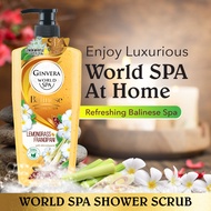 Ginvera World Spa Shower Scrub 750ml Balinese Lemongrass &amp; Frangipani - By Wipro