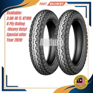 [Special Offer] Motorcycle Tyre Tubeless 300-18 (6PR) Year 2020