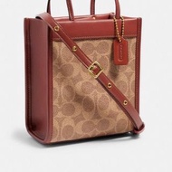 Coach mini cashin tote in signature canvas 手機袋 電話袋 handbag phone
