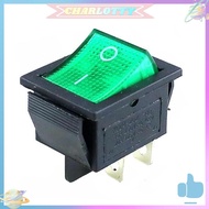 ✿ CHA ✿  #C Latching Rocker ON/Off 4 Pins with Light 10A AC125-250V KCD4 for Refrigerator ★