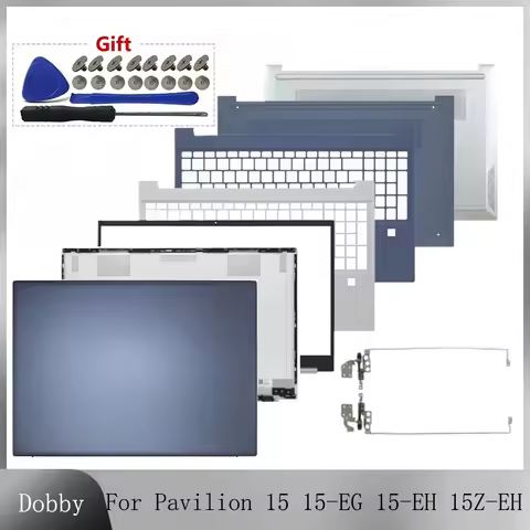 Original New Case For Pavilion 15 15-EG 15-EH 15Z-EH TPN-Q245/Q246 LCD Back Cover Front Bezel Hinges