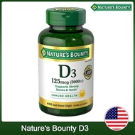 Natures Bounty Vitamin D3 125mcg 5000 IU 400 Softgels