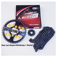 GEAR SET/GEAR GEAR PACKAGE CHAIN ORIGINAL SCOYCO MOTOR RX KING/RX KING NEW/RXZ/RX Z/RX S/RXS/RX KING