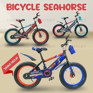 Basikal Budak 16/20inch BICYCLE SEAHORSE Wide Rubbers Sports Tayar Kids Adult Cycling