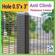Anti Climb Fencing Hole 0.5" x 3" (3.6mm) (AT)