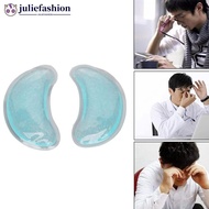 JULIEFASHION 2pcs Hot Cold Compress Gel Eye Pads Reusable Gel Eye Bag Patch Cooling Gel Eye Patches 