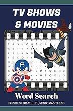 Movie Word Search Puzzle Book: Word Searches with Easy to Read Print about Movies, TV Shows and More