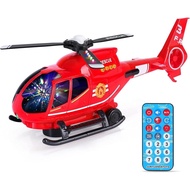 ele ELEOPTION Airplane Toy Infrared Remote Control Plane Toys Helicopter with Lights and Music Aerop