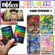( POKEMON GAME CARD 2 ) HOLOGRAM Sticker - ATM Card - ACCESS Card - Touch n Go Card / TNG / Bank / W