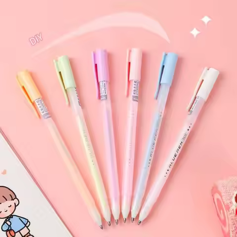 Creative Glue Pen DIY Candy Color Quick-Drying High Viscosity Glue Pen Shape Stationery Solid Glue S
