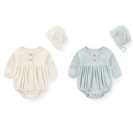 Kiddiezoom 2 Sets Fashion Sweet Long Sleeve Baby Girls Bodysuit +Headband Cute Newborn Girl Clothes