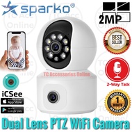 2LENS WIFI CAMERA ICSEE Full HD 2.0MP + 2MP 360 degree Wireless IP Camera Smart Camera CCTV 1080P