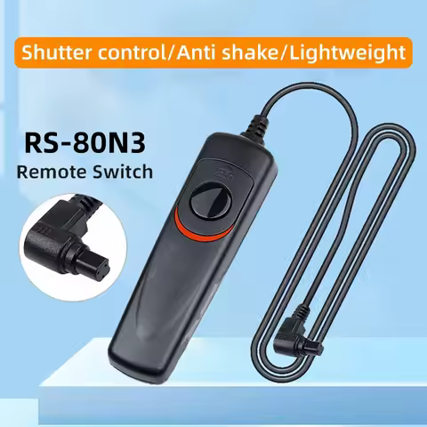 RS-80N3 Wired Remote Shutter Release Control for Canon EOS R1 R3 R5 R5II R5C 5D IV 5D4 1DX III 1DX I