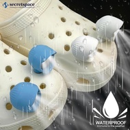 SECRETSPACE 2Pcs Shoe Headlights Waterproof Shoe Charms Accessories for Crocs Shoes 3 Light Modes fo