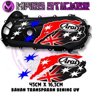 Motorcycle CVT Tank Striping, Motorcycle CVT Sticker, Clear Transparent Material