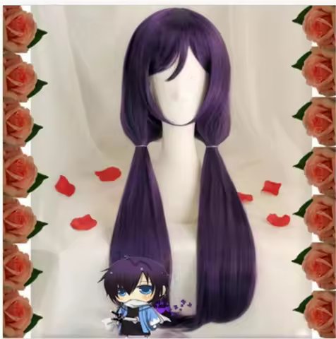High Quality Anime LoveLive! Love Live Nozomi Tojo Wigs Halloween Synthetic Hair Long Purple Cosplay