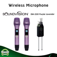Wireless Microphone Soundvision DW-2GO มือถือ 2 ตัว UHF 694.5-702.7 MHz ไมค์ลอย แบบพกพา ไมค์ไร้สาย ไ