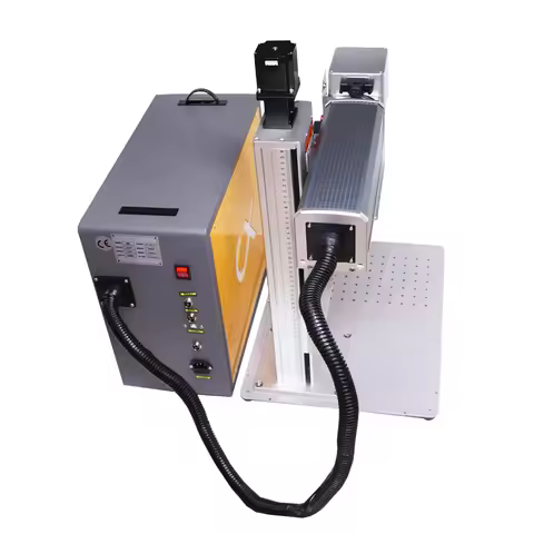 JPT Mopa M7 60W 100W Auto Focus Split Fiber Laser Marking Machine with Rotary Raycus 20W 30W 50W or 
