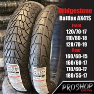 💥ส่งฟรี💥ยาง Bridgestone Battlax AX41S ขอบ 18  17 Triumph street twin  CB500X ER6N CBR Xadv750 R1200G