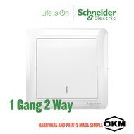 Schneider Electric Switch - (10AX 250V 1 Gang 2 Way, White)