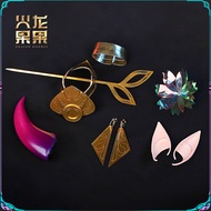 Dragon Fruit League of Legends LOL cos Soul Lotus Solaca cosplay Costume Headwear