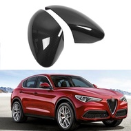 Suitable for 17-20 Alfa Romeo Alfa Romeo Stelvio Carbon Fiber Pattern Reversing Mirror Cover