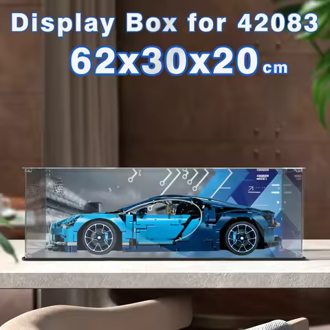 Acrylic Display Box for Lego 42083 Display Case for Bugatti Building block Dustproof Clear Model car