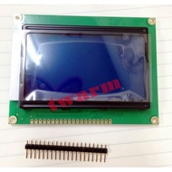 ** LCD 128x64 Blue Background White Characters Built-In Traditional Chinese Library Graphics String 