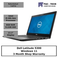 [Refurbish] Dell Latitude 5300 | Intel i5-8th Gen | 8GB RAM | 512GB SSD | 13.3" Display | 3 Month Sh