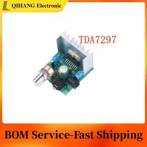 1PCS TDA7297 7297 Power amplifier board DC 12V 2x15W Audio amplifier Noise-free module