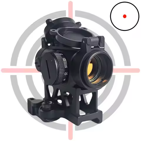 Red Dot Sight Adjustable Reflex Sight Compact Riflescope Optical Hunting Tactical Airsoft Rifle Scop