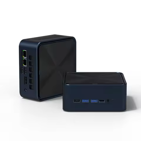 Mini PC AMD Ryzen 7 7735HS 7840HS 8745HS 2* DDR5 32GB NVMe Dual LAN 2.5G 2* HDMI DP WiFi6 BT5.2 4K F