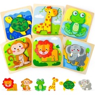 Montessori Toys for 1 2 3 Year Old Boys Girls, Animals Puzzles Educational Learning Toys 2 Year Old,