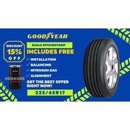 NEW TYRE 225/45R17 EAGLE EFFICIENTGRIP GOODYEAR (WITH INSTALLATION)