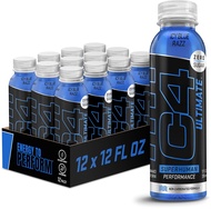 C4 Ultimate Non-Carbonated Zero Sugar Energy Drink, Pre Workout Drink + Beta Alanine, 12 Fl Oz (Pack