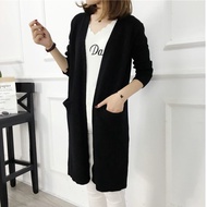 SA7005 -M'SIA Ready Stock Women Knitted Outer Knitted Cardigan 外搭长袖针织衫开衫外套口袋宽松毛衣女外套