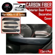 🔥SG SELLER🔥 Honda Jazz/Fit GE GE6 GE8 2008-2014 Door Handle Panel Cover Interior Armrest Carbon Fiber Accessories