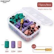 Nail Sanding Band Grinding Ring Set Sanding Cap Bands For Electric Manicure Machine 180/120/80 Grit 