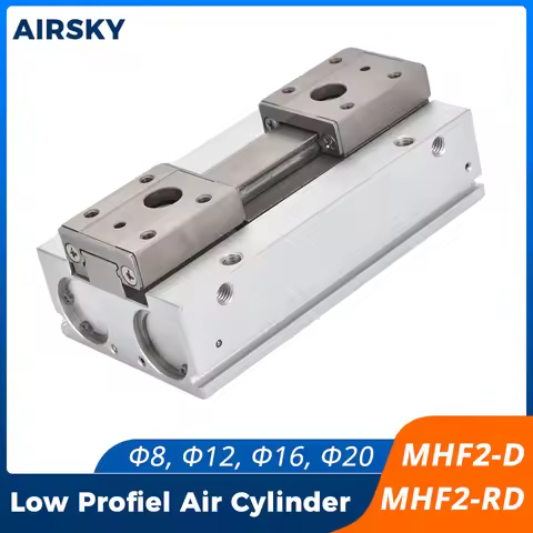 Low Profile Air Parallel Gripper Force Pneumatic Cylinder MHF2 Series - 8D 10D 12D 16D 20D Durable P