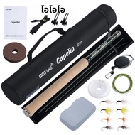 Goture Tenkara Fly Fishing Rod Combo 3.6M Ultralightคาร์บอนไฟเบอร์Rod Line Lure ClipperแบบพกพาTenkar