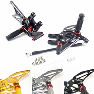 Arashi Motorcycle CNC Adjustable Rear Set Rearsets For KAWASAKI ZX10R 2004 2005 Foot Rest