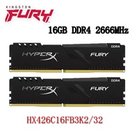 Kingston HyperX Fury DDR4 PC RAM 32GB Kit 2x 16GB DDR4 2666MHz HX426C16FB3K2/32 Desktop Memory RAM