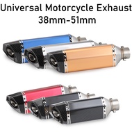Universal Motorcycle Exhaust Pipe Motocross Muffler Escape For S1000RR R1 Z400 R7 PCX125 150 XMAX300
